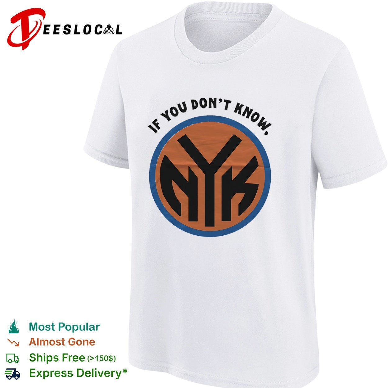 If you dont know NYK New York Knicks NBA basketball shirt