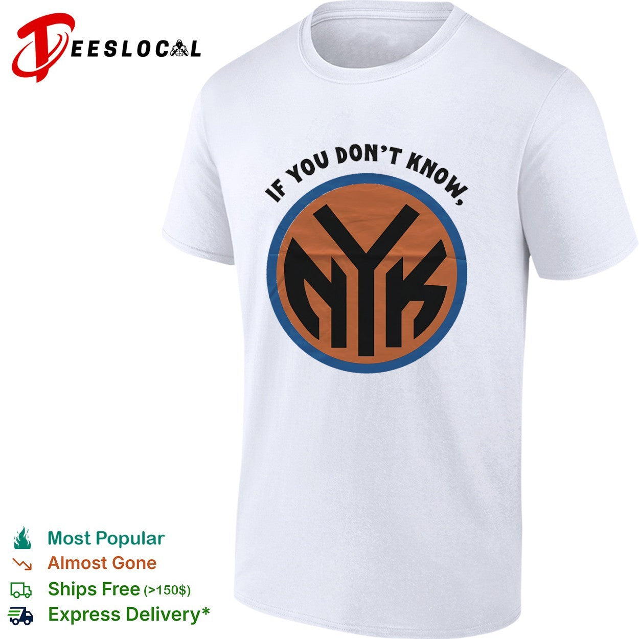 If you dont know NYK New York Knicks NBA basketball shirt