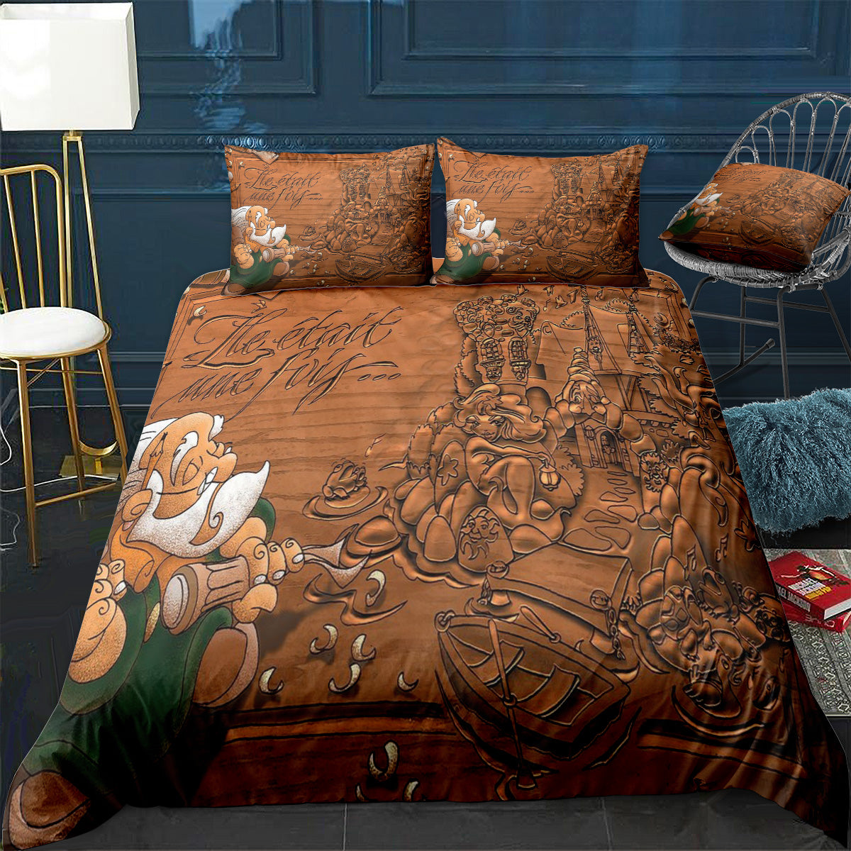 Ile u00e9tait une fois…. Bedding Set (Duvet Cover & Pillow Shams)