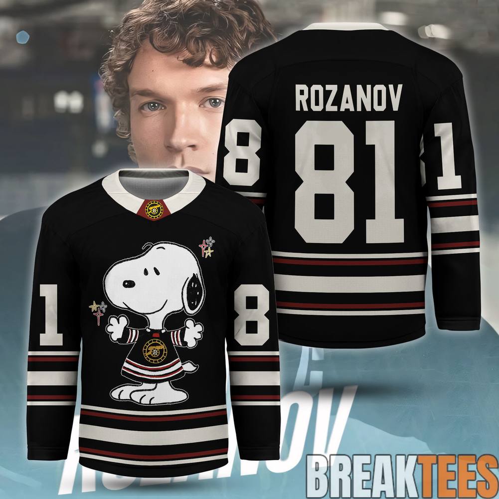 Ilya Rozanov x Snoopy Heated Rivalry Inspired Hockey Jersey