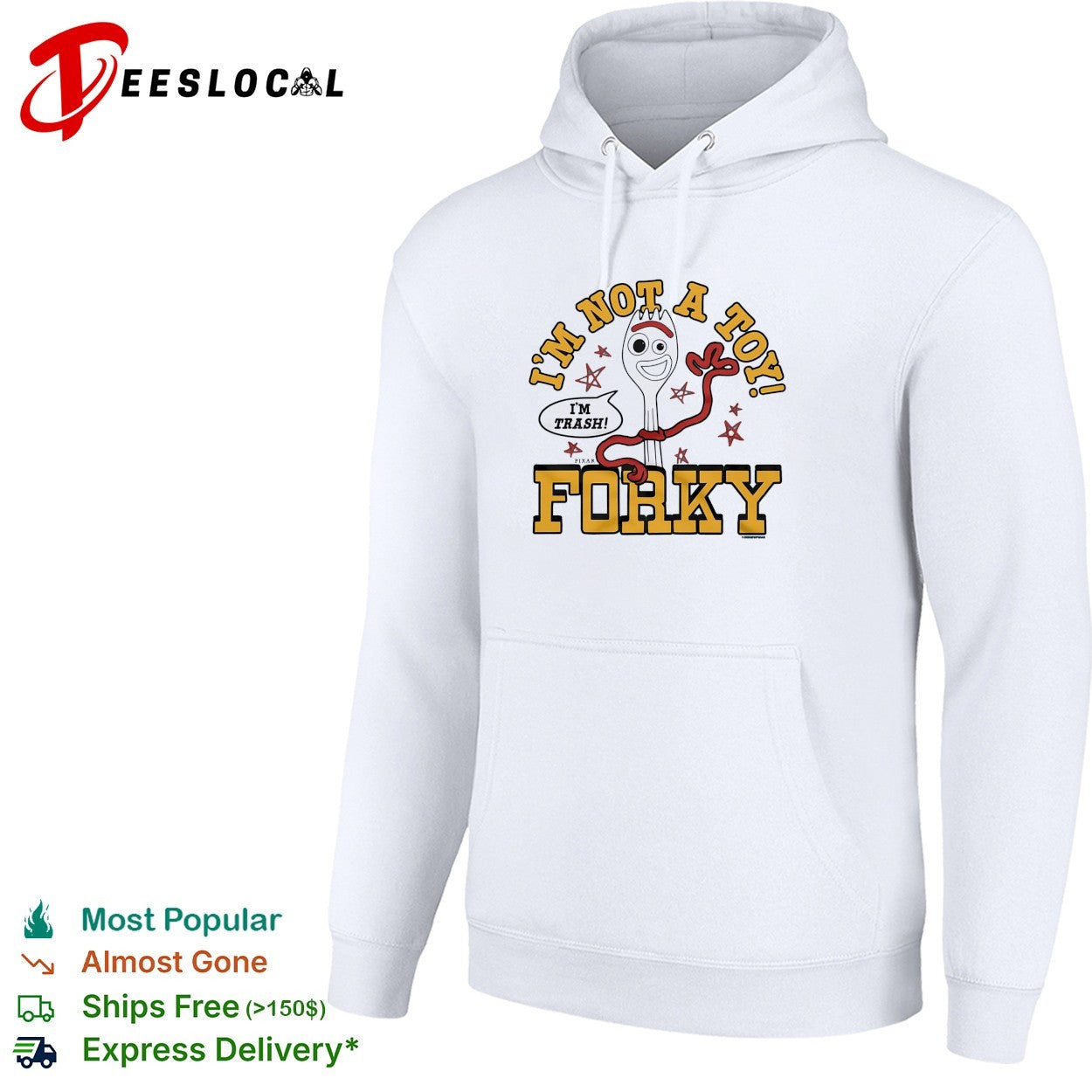 I’m not a toy I’m trash Forky Toy Story character pun funny shirt