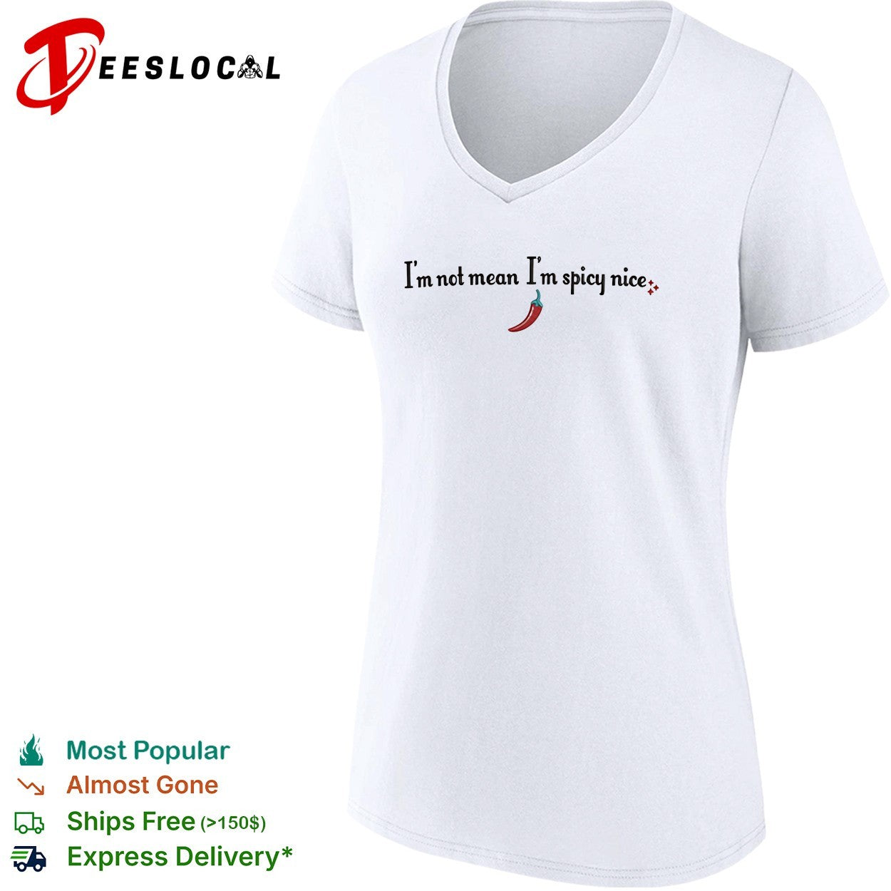 I’m not mean I’m spicy nice chili pepper shirt