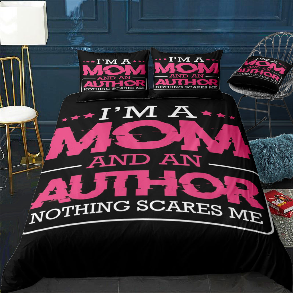 Im A Mom And Author Writi Bedding Set (Duvet Cover & Pillow Shams)