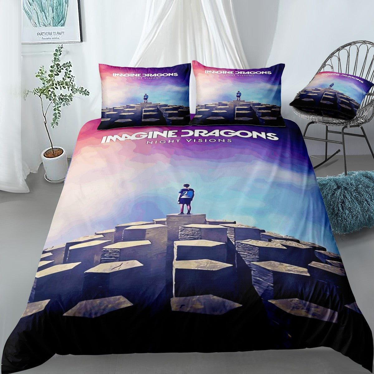 Imagine Dragons Bedding Set (Duvet Cover & Pillow Shams)