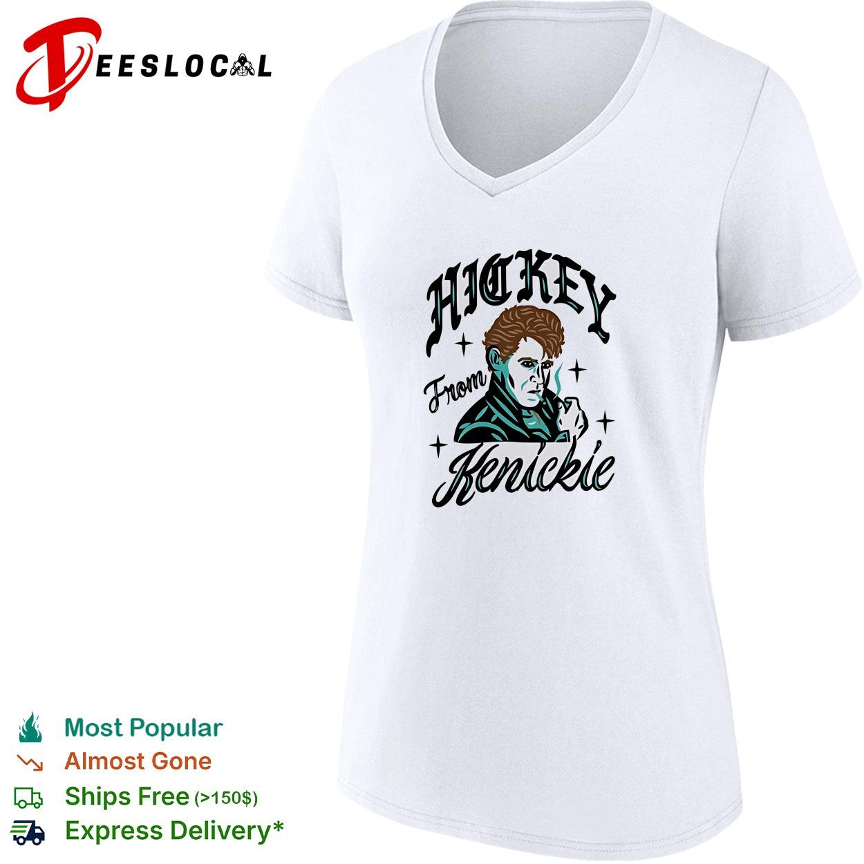 In Grease 1978 man smoking hickey from Kenickie shirt