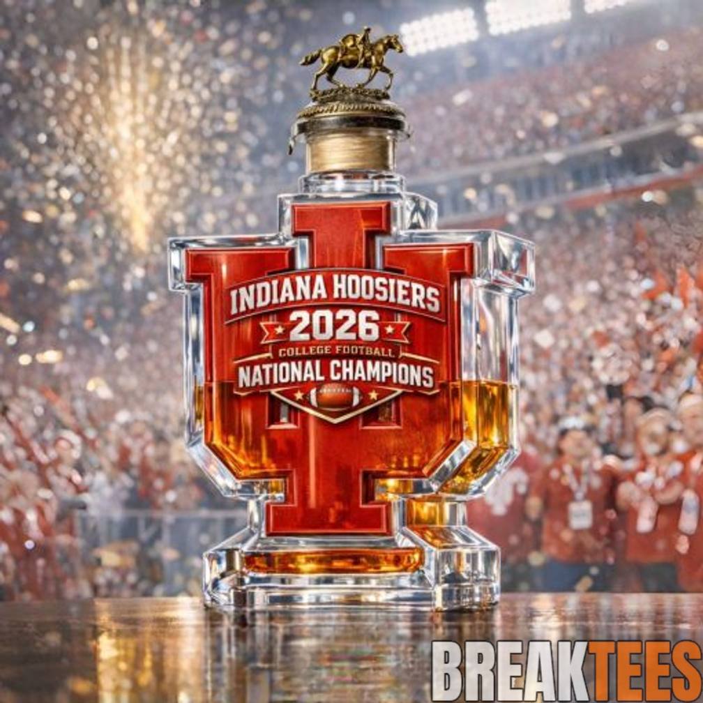 Indiana Hoosiers 2026 College Football National Champions Whiskey Bottle