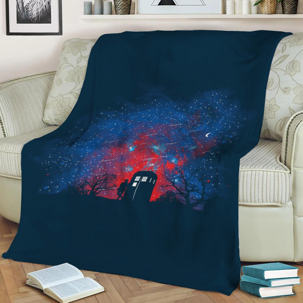 Inspired by the TV series of Doctor Who. I hope you l … Fleece Throw Blanket