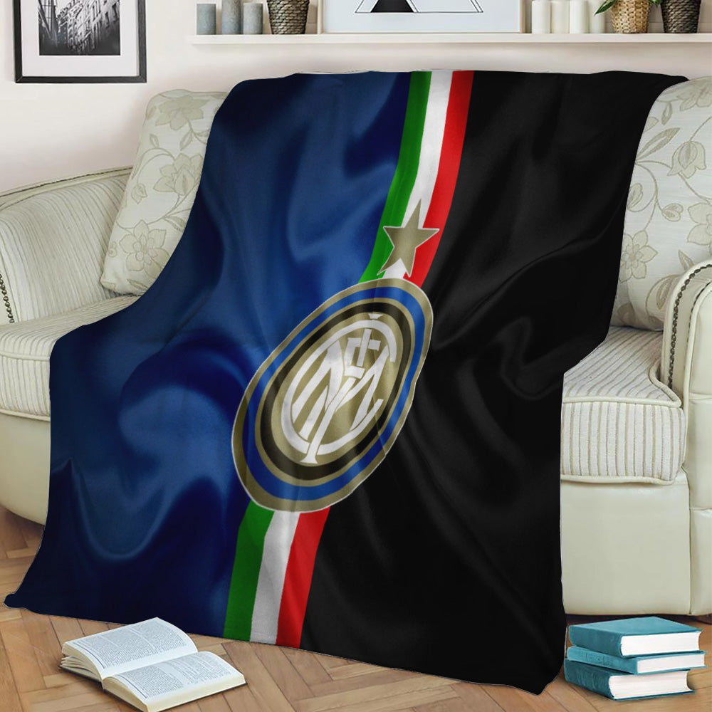 Inter Milan FC Fleece Throw Blanket
