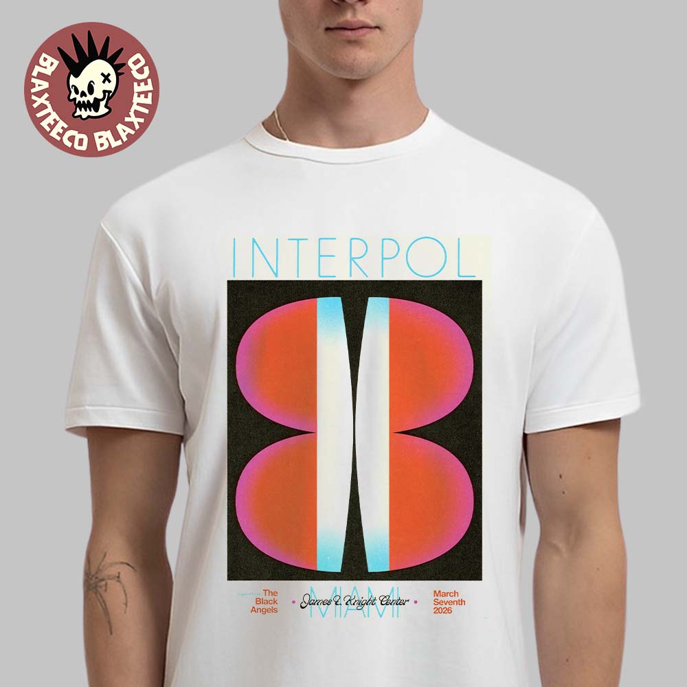 Interpol Miami Florida 2026 Event Poster At James And Knight Center On March 7 2026 Classic T-Shirt