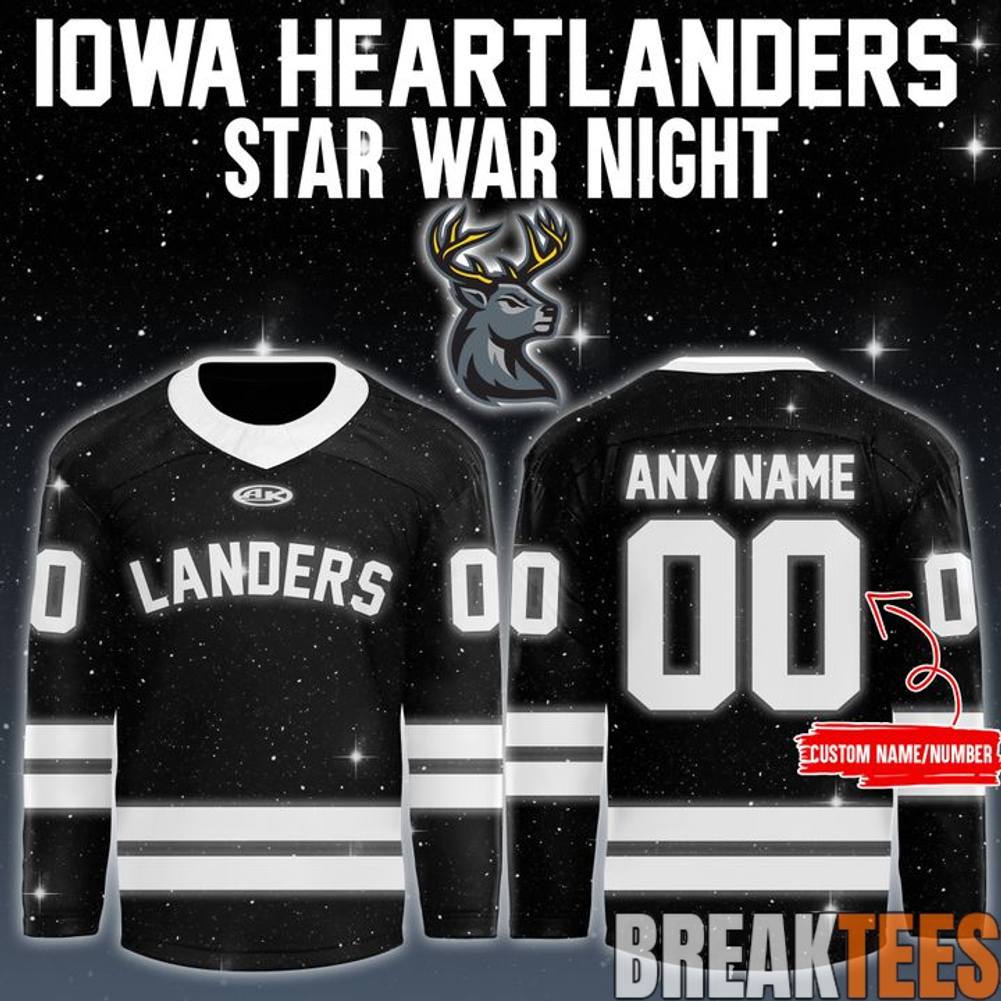 Iowa Heartlanders x Star Wars Night Galaxy Hockey Jersey
