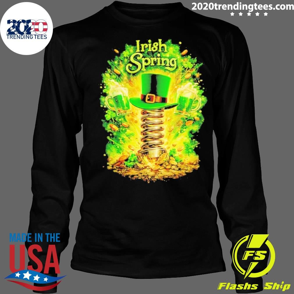 Irish Spring Leprechaun Hat And Gold Coin Graphic Shirt