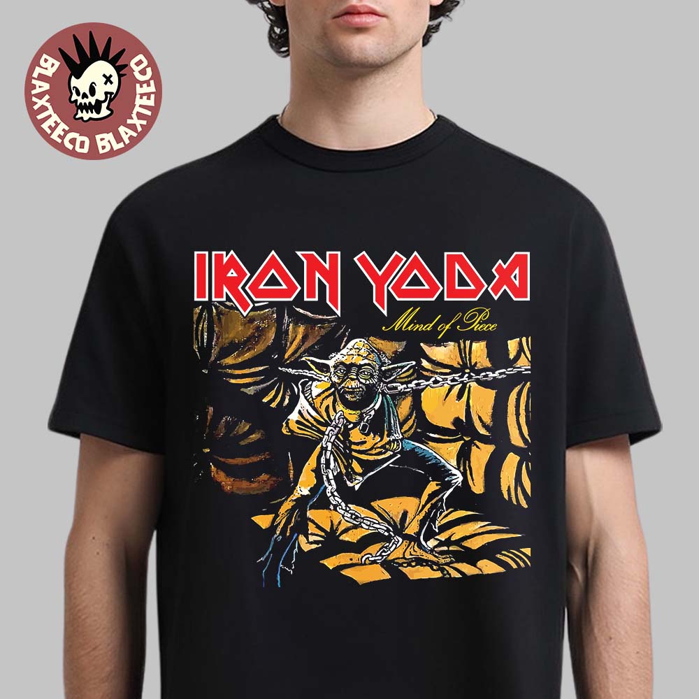 Iron Maiden Star Wars Day 2026 Eddie Iron Yoda Mind Of Piece T-Shirt