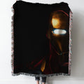 Iron Man Woven Tapestry Throw Blanket with Fringe