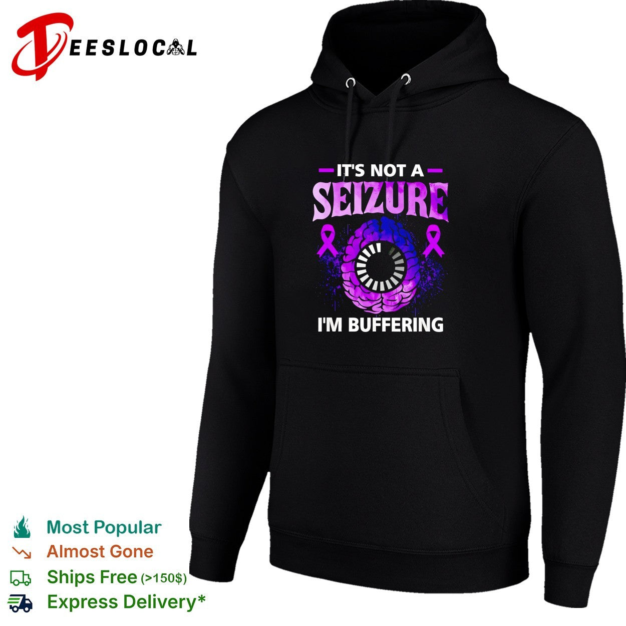 It is not a seizure I am buffering brain awareness epilepsy ribbon shirt
