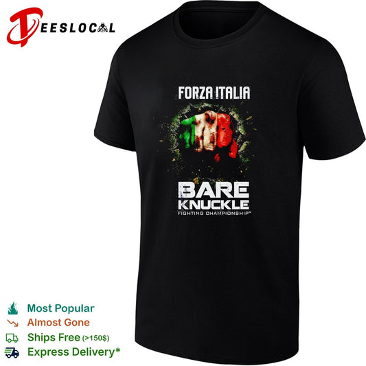 Italy fist flag bare knuckle fighting championship shirt