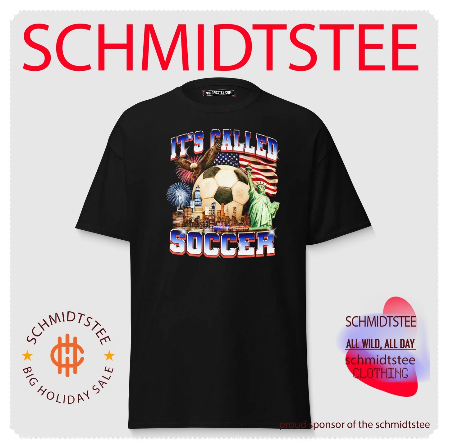 It’s Called Soccer with American Flag and Statue of Liberty shirt