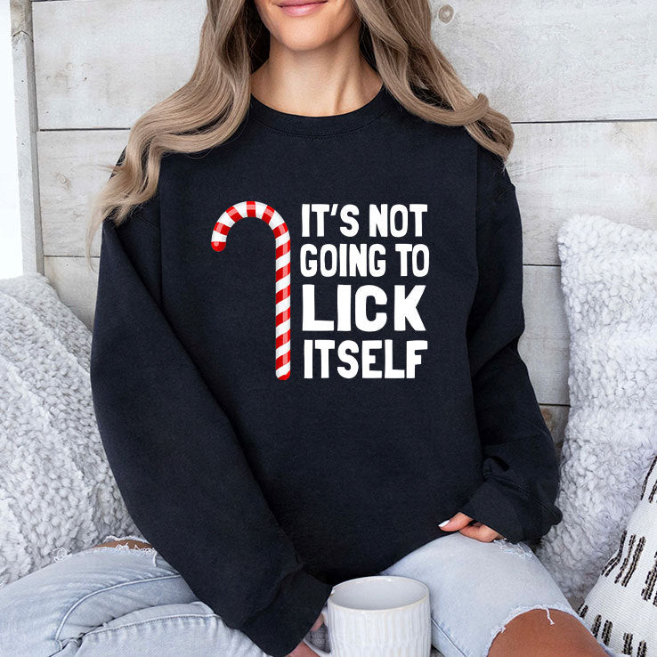 It’s Not Going To Lick Itself Christmas Candy Cane T Shirt