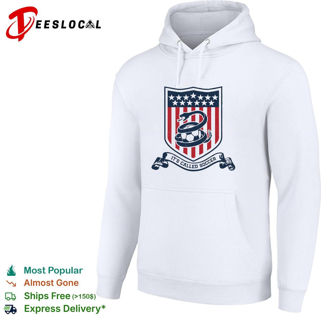 It’s called soccer snake wrapped around ball crest badge shirt
