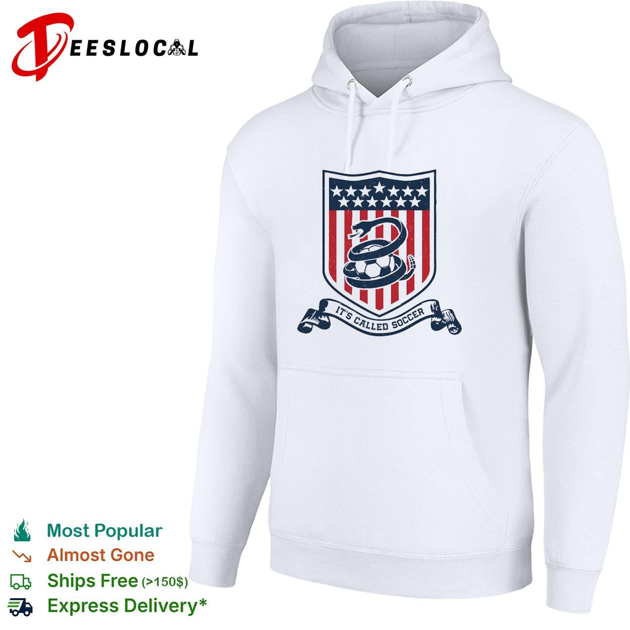 It’s called soccer snake wrapped around ball crest badge shirt