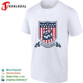 It’s called soccer snake wrapped around ball crest badge shirt