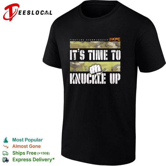 It’s time to knuckle up camouflage fist bare knuckle fighting championship shirt