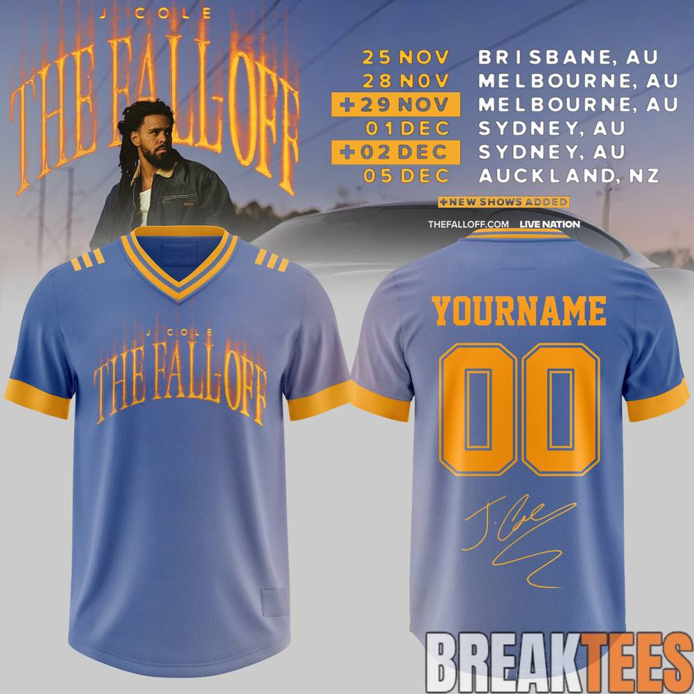 J. Cole The Fall-Off World Tour 2026 Custom Jersey