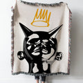 J Cole Born Sinner Rapper Woven Tapestry Throw Blanket with Fringe