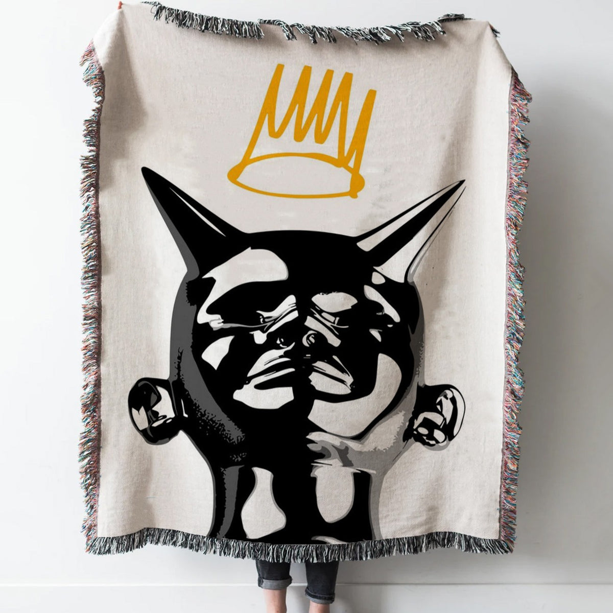 J Cole Born Sinner Rapper Woven Tapestry Throw Blanket with Fringe