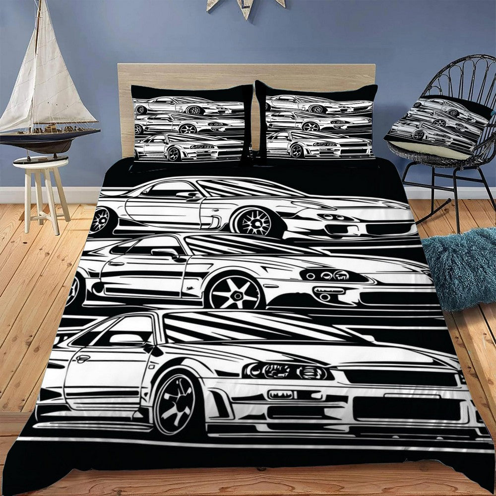 JDM Cars Bedding Set (Duvet Cover & Pillow Shams)