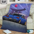 JDM Subie WRX STi Fleece Throw Blanket
