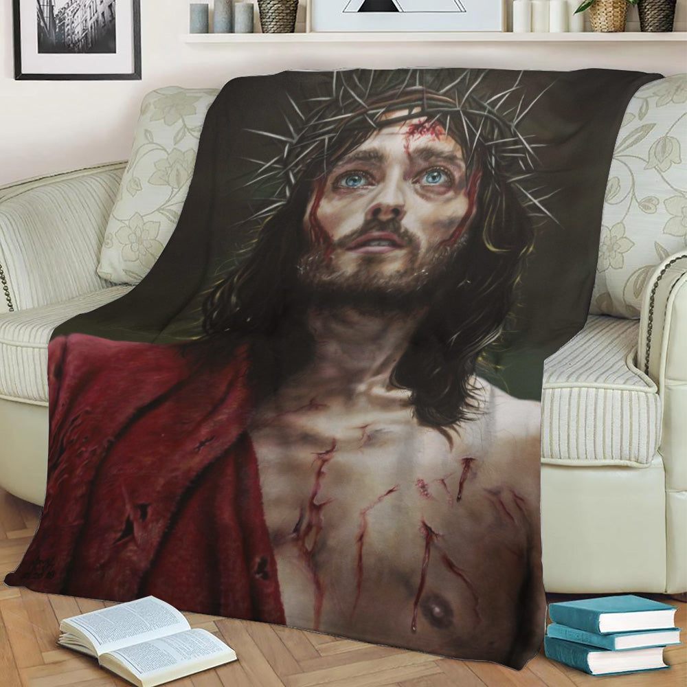 JESUS CHRIST Fleece Throw Blanket