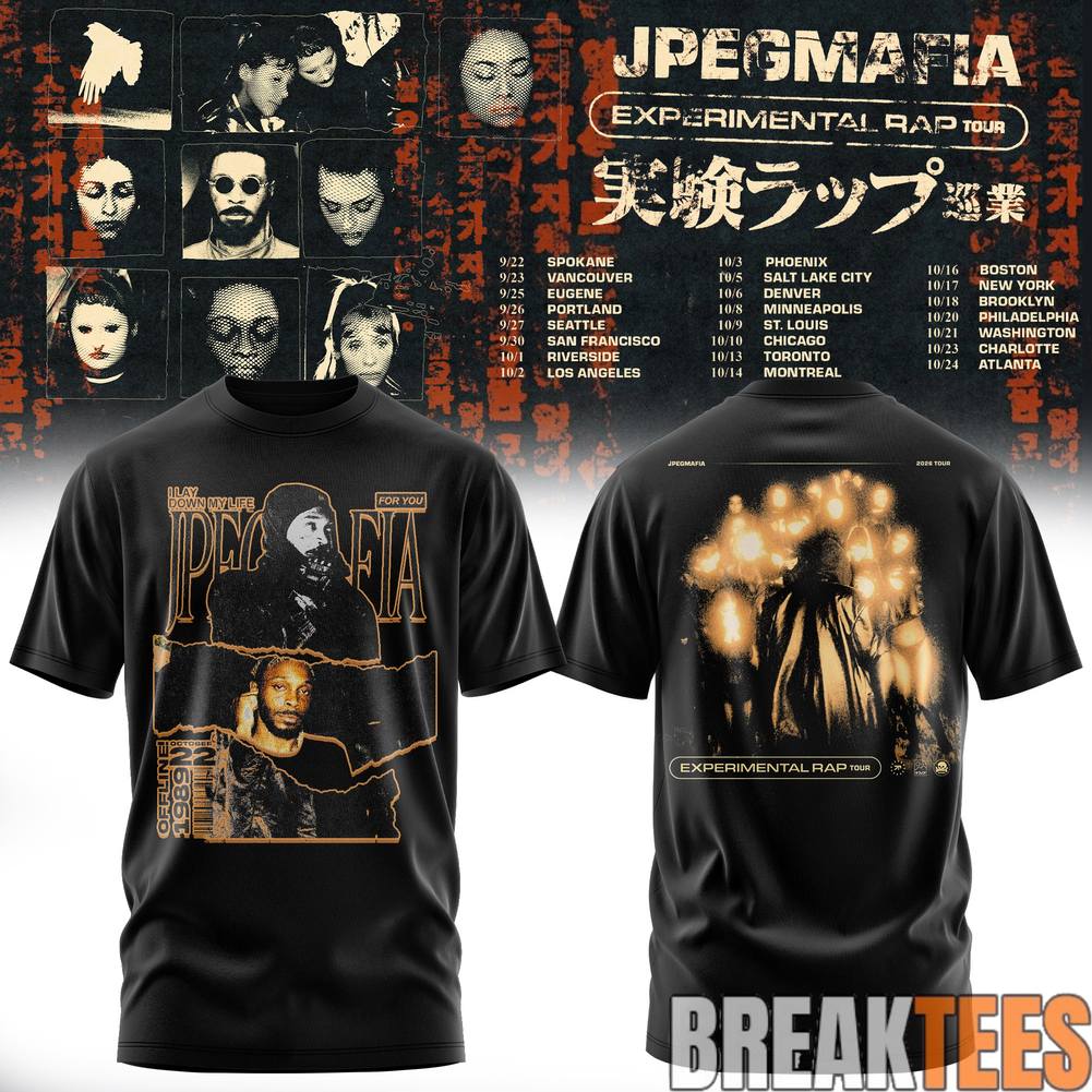 JPEGMAFIA Experimental Rap Tour 2026 Shirt