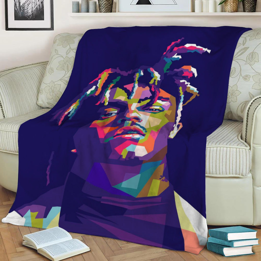 JUICE WORLD RAPPER Fleece Throw Blanket