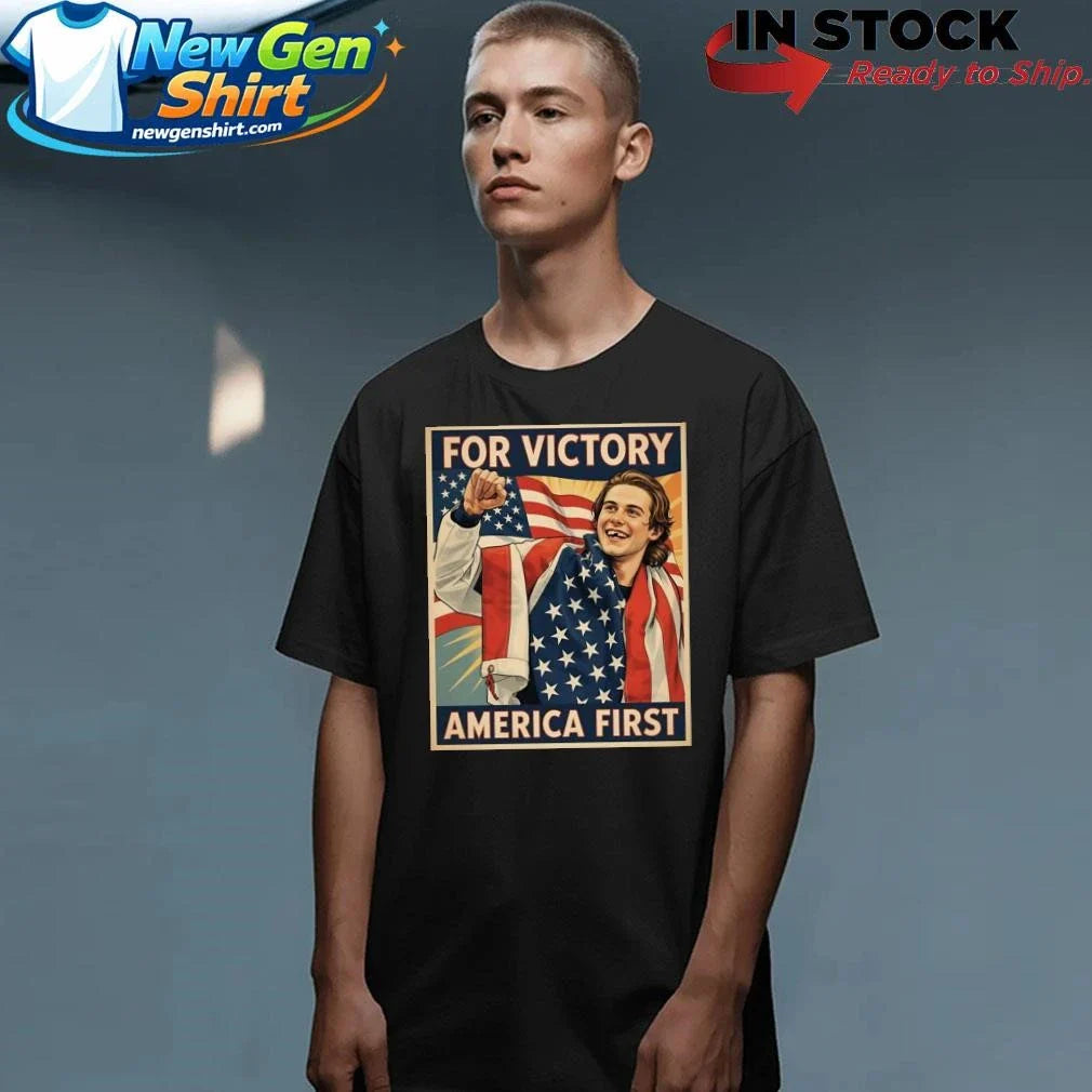 Jack Hughes For Victory America First Shirt