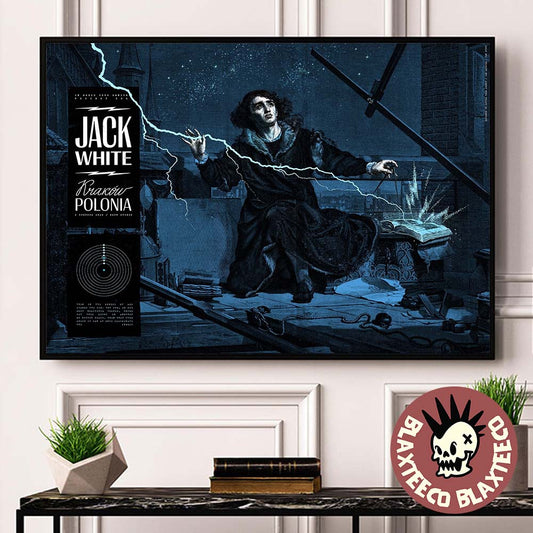 Jack White Krakow Poland 2026 Event Poster For Show At Klub Studio On 2 June 2026 Polish Renaissance Art Decor Poster Canvas