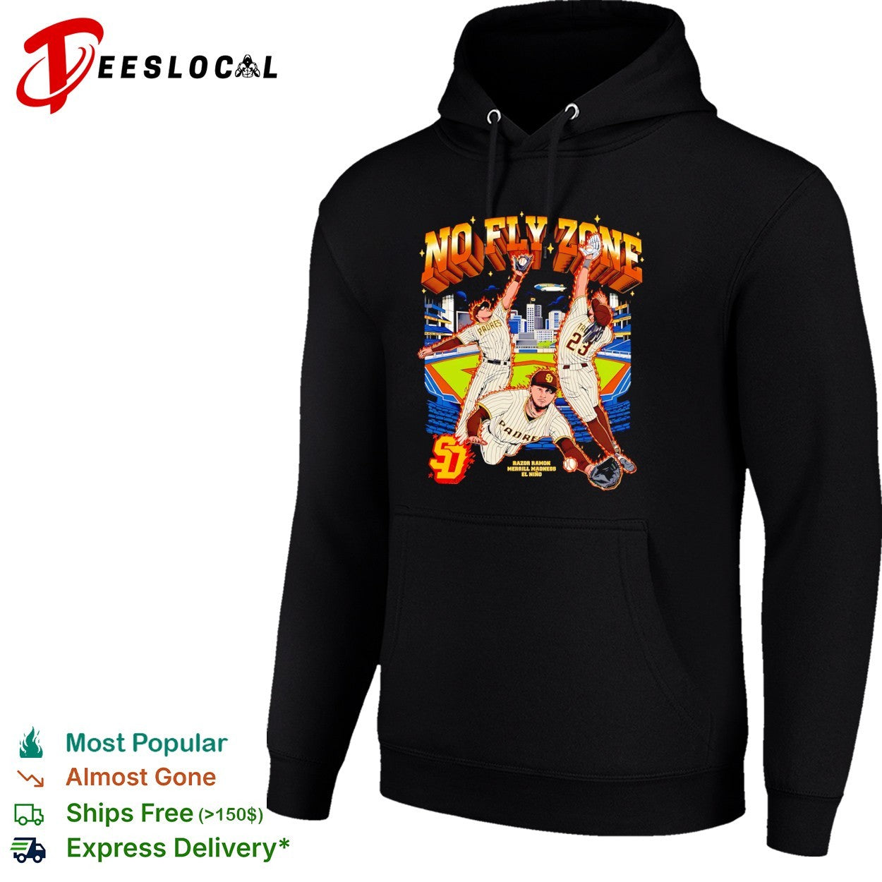 Jackson Merrill Fernando Tatis Jr No Fly Zone San Diego Padres Razor Ramon shirt