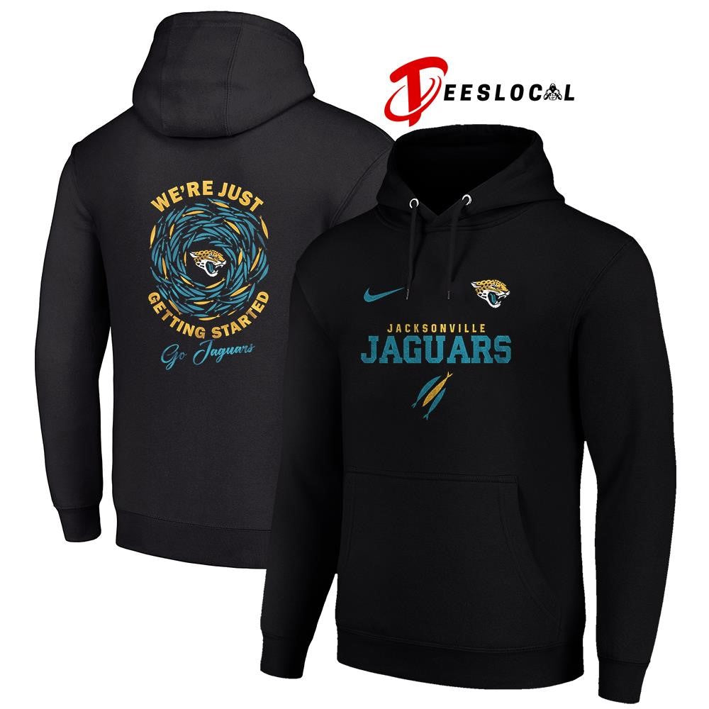 Jacksonville Jaguars x The Chosen we’re just getting started logo shirt