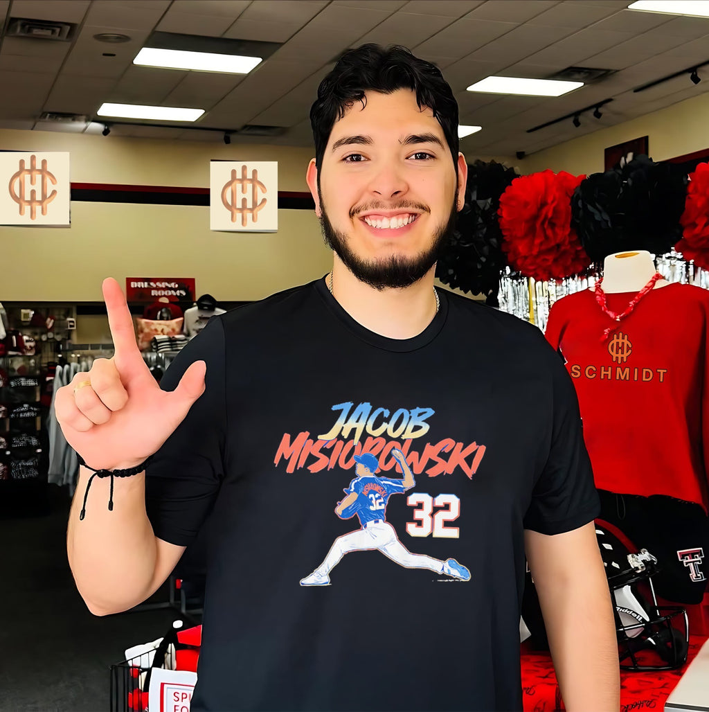Jacob Misiorowski Milwaukee Brewers Ace Pose Number shirt