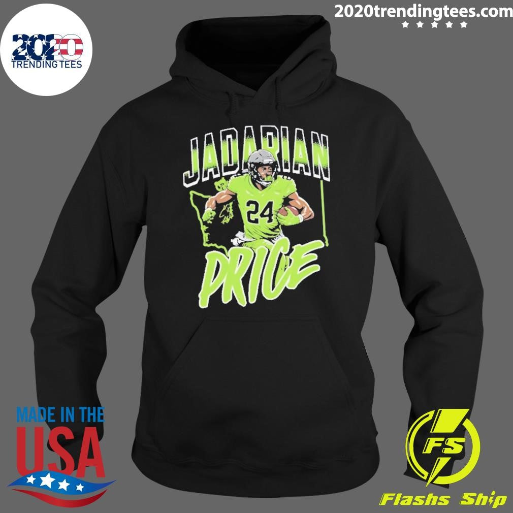 Jadarian Price Nfl Seattle Seahawks Player Pose Map Shirt