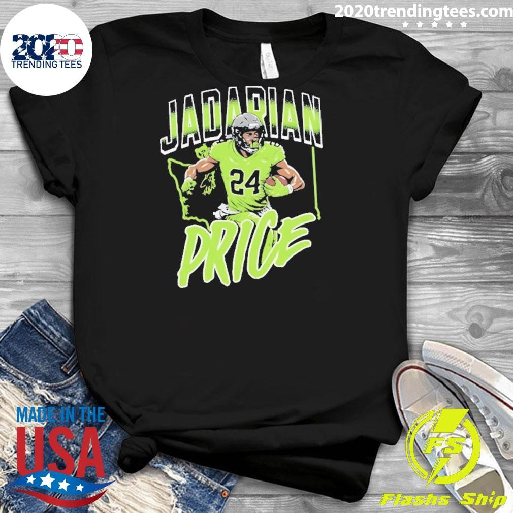 Jadarian Price Nfl Seattle Seahawks Player Pose Map Shirt