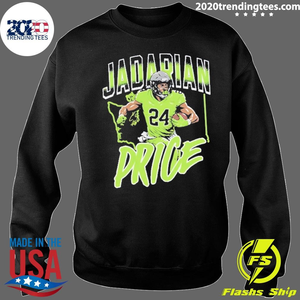 Jadarian Price Nfl Seattle Seahawks Player Pose Map Shirt