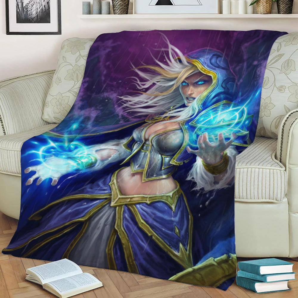 Jaina Proudmoore Fleece Throw Blanket