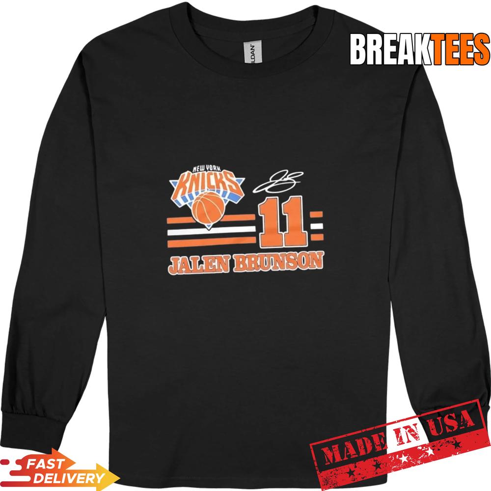 Jalen Brunson 11 New York Knicks 2026 NBA Playoff Signature T-Shirt