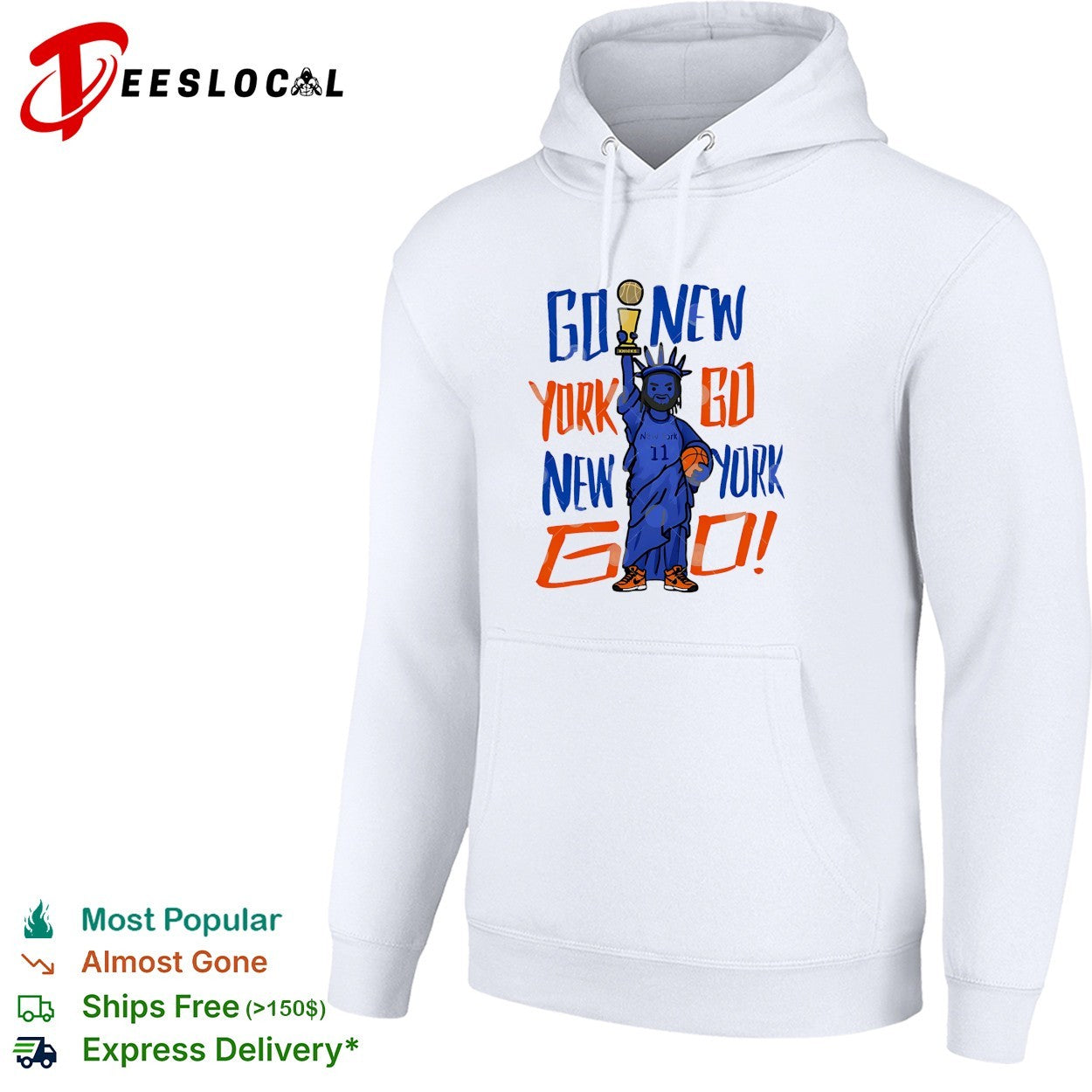 Jalen Brunson Go New York Knicks Statue of Liberty basketball trophy fan shirt