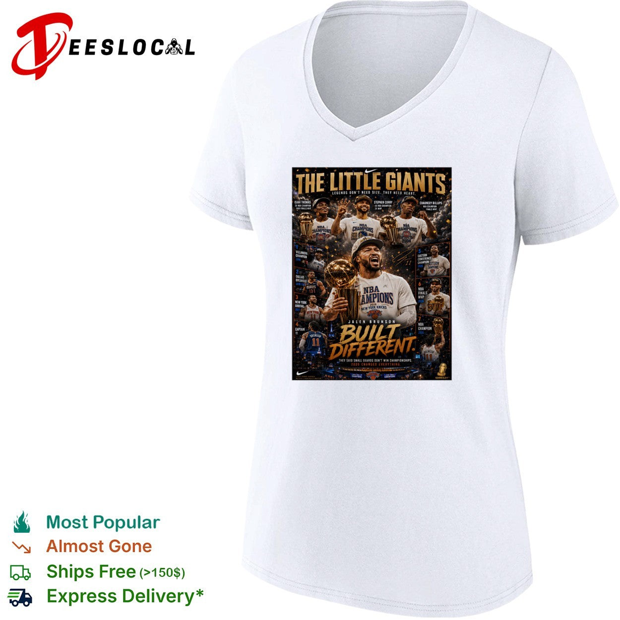 Jalen Brunson Isiah Thomas Stephen Curry Chauncey Billups New York Knicks NBA shirt