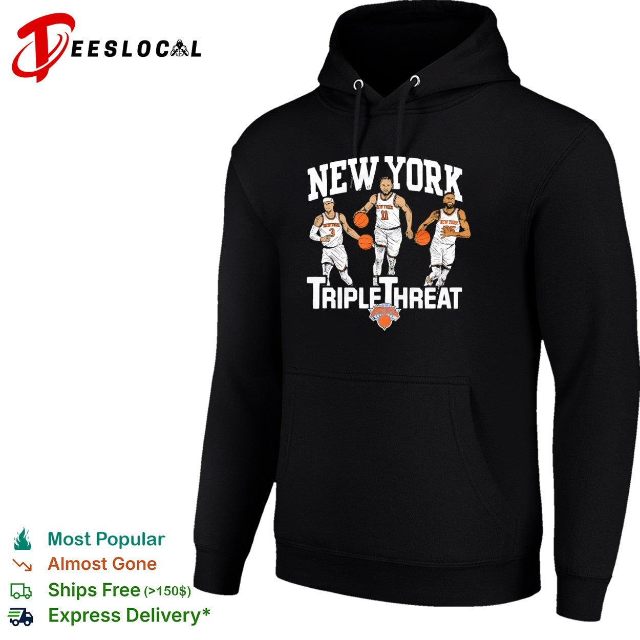 Jalen Brunson Josh Hart Mikal Bridges New York Knicks Triple Threat NBA shirt