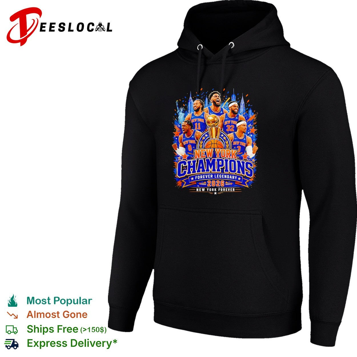 Jalen Brunson Karl Anthony Towns New York Knicks 2026 Champions Forever Legendary shirt