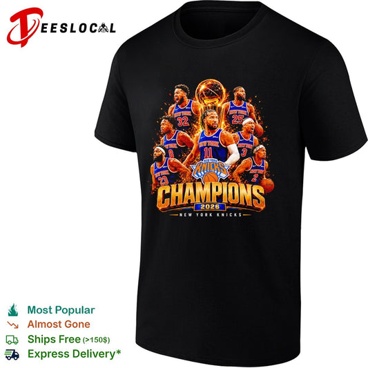 Jalen Brunson Karl Anthony Towns New York Knicks 2026 Champions shirt