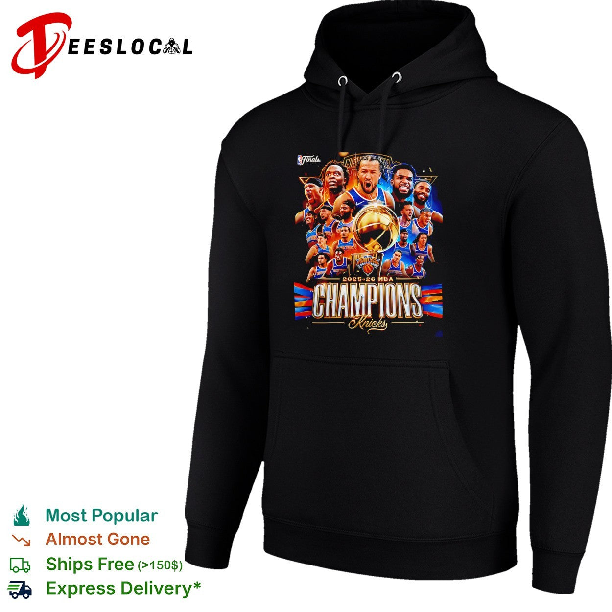 Jalen Brunson Karl Anthony Towns New York Knicks 2026 NBA Champions finals shirt