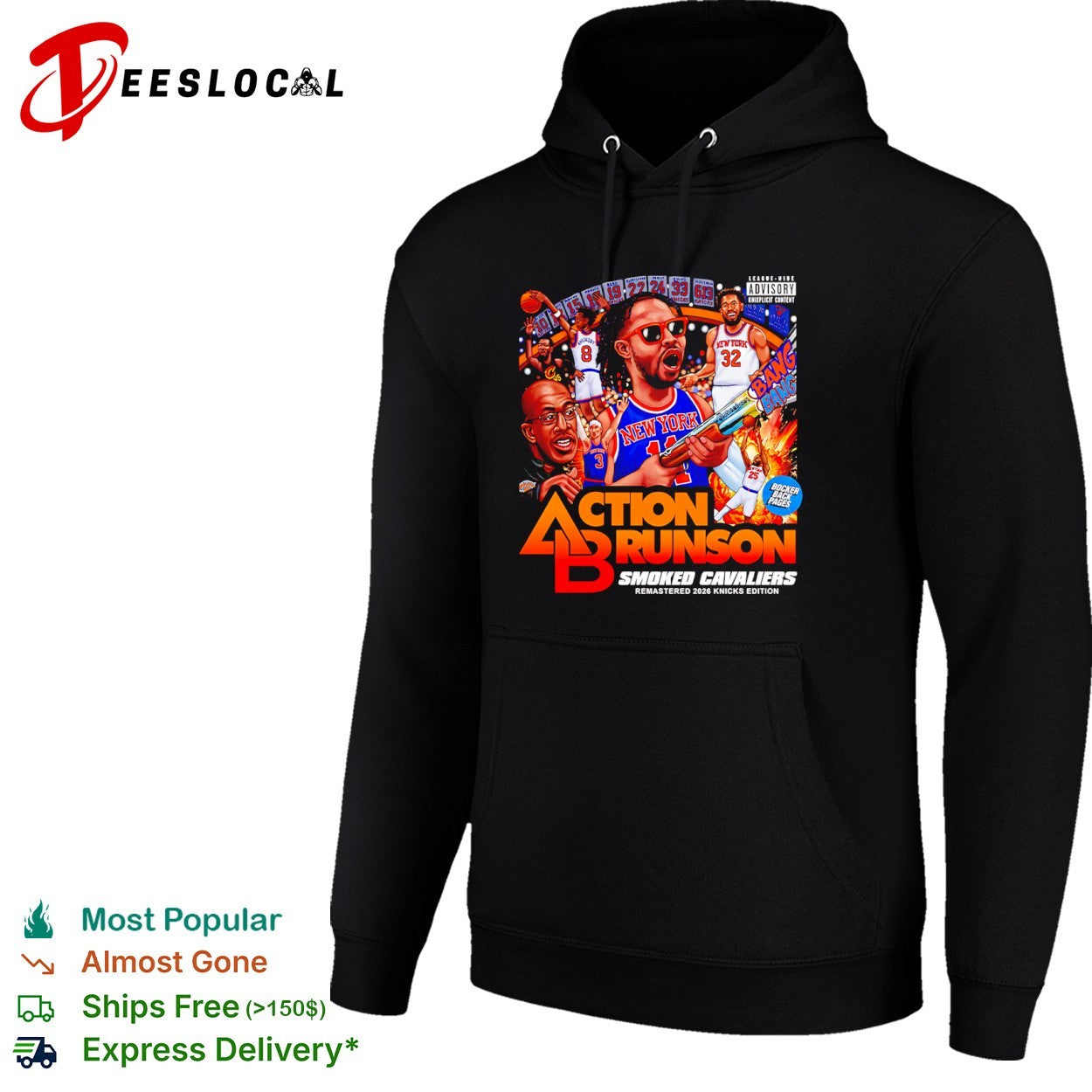 Jalen Brunson Karl Anthony Towns New York Knicks Action Brunson Smoked Cavaliers shirt